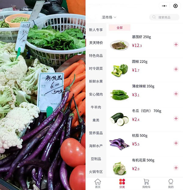 農(nóng)貿(mào)菜場(chǎng)小程序開發(fā)